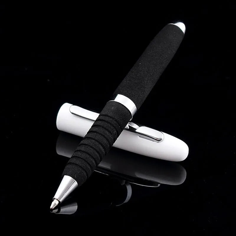 EVA metal cap ballpoint pen with 1.0mm tip showing seven refill colour options