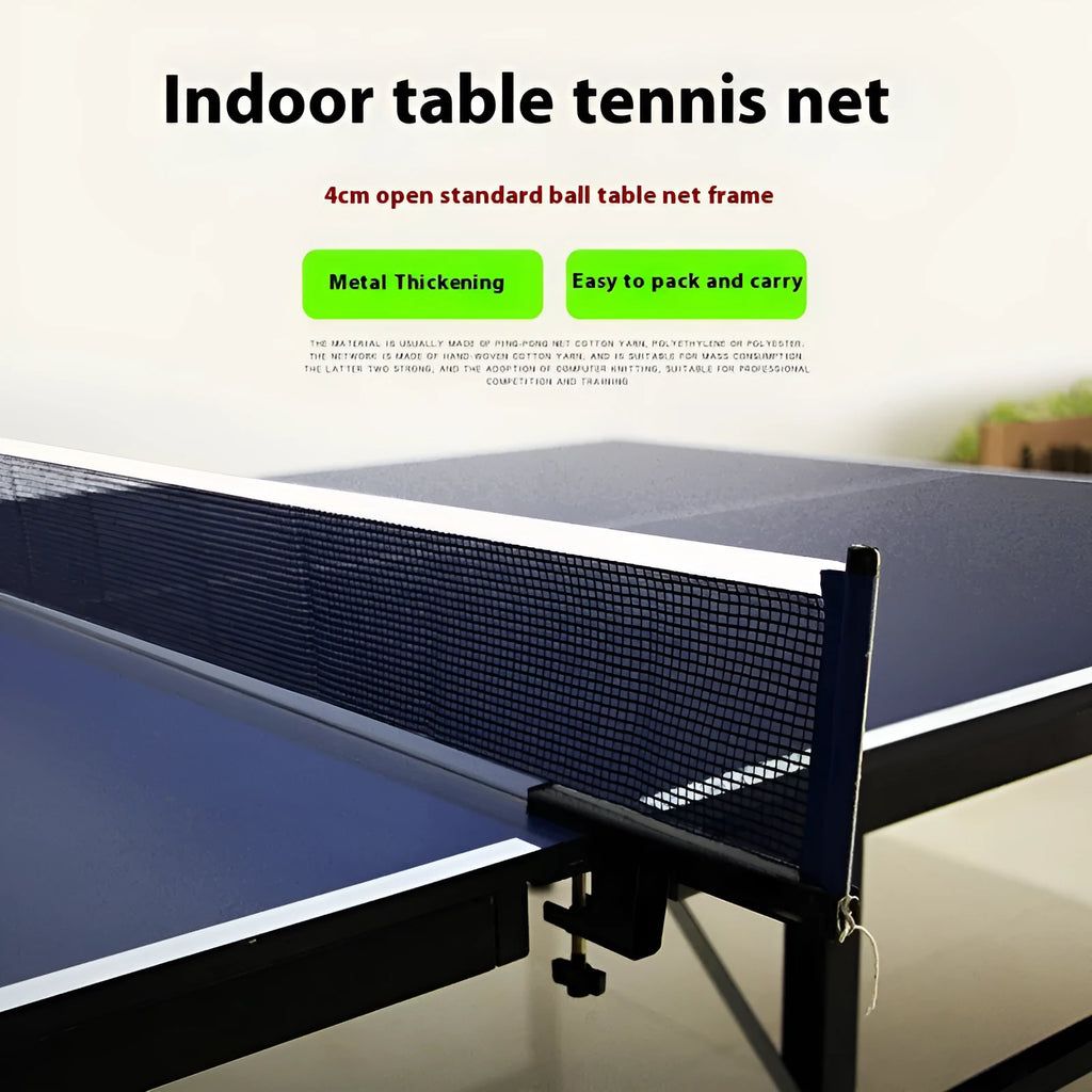 Table tennis post with universal large clip for indoor tables