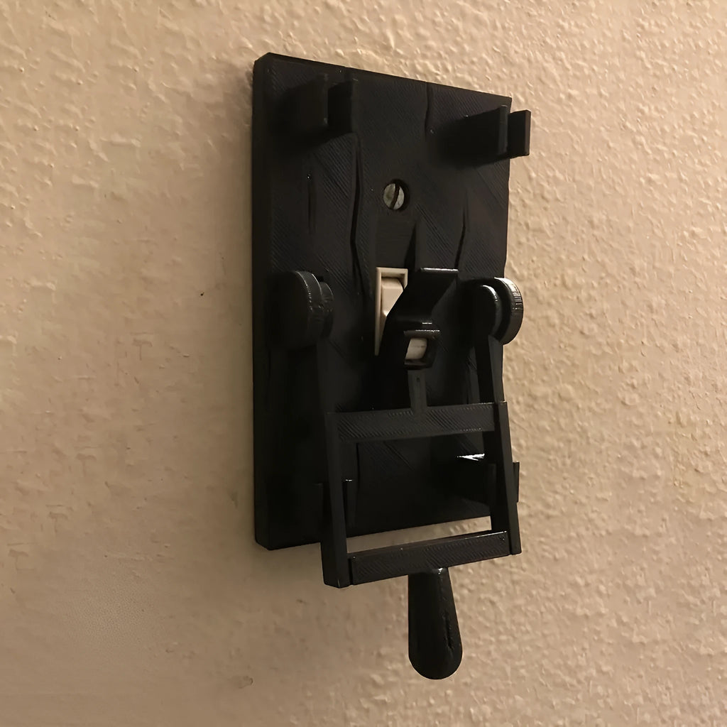 Mechanical single control wall switch panel for American standard exposed installation