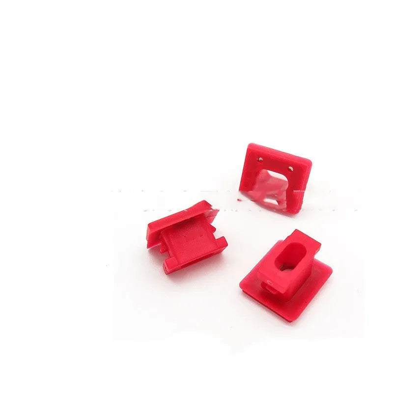 Plastic snap buckle clips for BMW door trim panel repair in a pack.