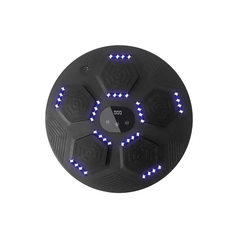 Smart music boxing machine reaction target system mounted on wall with PU target pads