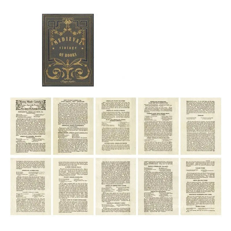 Fleeting Series simulation material notepad showing artistic colour options with 10 sheets