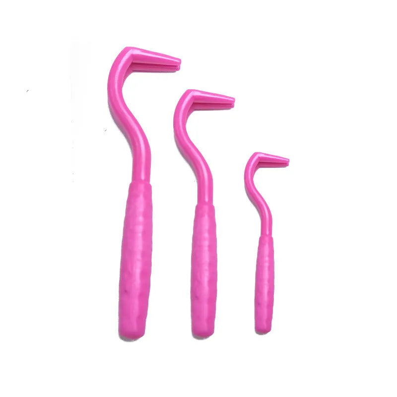 Pet tick remover tool with stainless steel hook heads in seven colour options