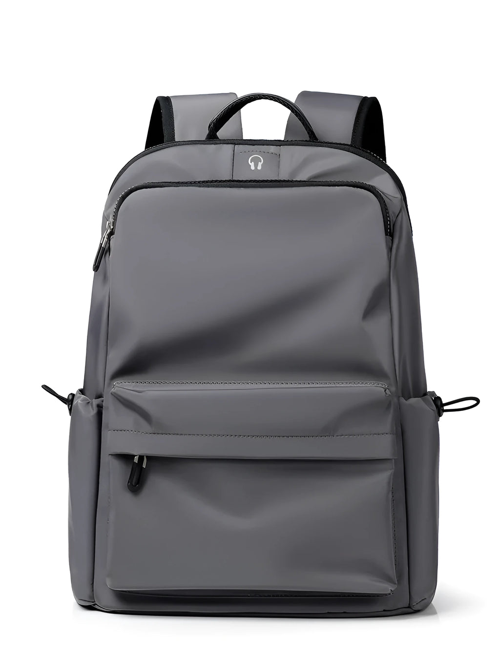 Fashion Simple Travel Bag Trendy Cool Male College Student Computer School Bag in black Oxford spinning fabric