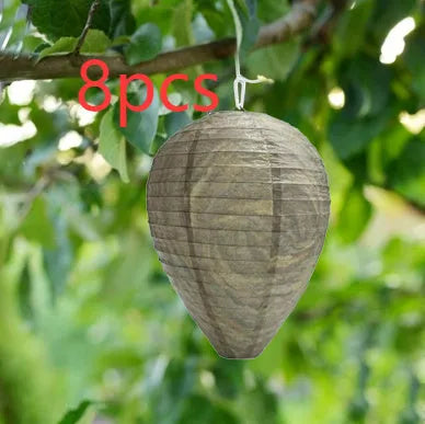 Beehive paper lantern with hexagonal honeycomb structure measuring 22x28cm