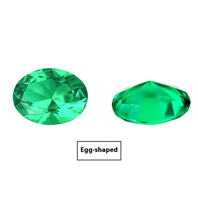 Columbia green cultivated emerald gemstones in round and princess cut sizes for jewellery making