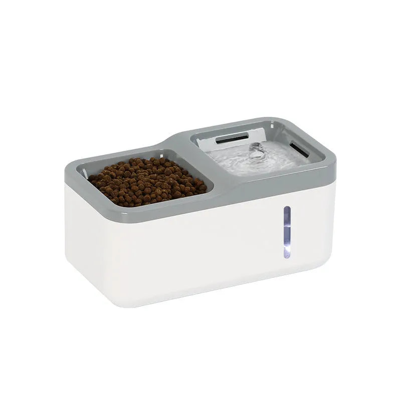 Intelligent pet cat automatic water dispenser in black, 2.8L capacity, ABS material, compact size 268x144x132mm
