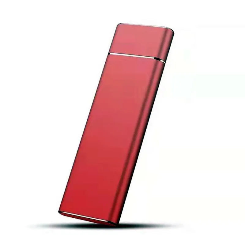 SSD mobile hard disk with metal shell in five colour options showing ultra-thin design and 6TB capacity