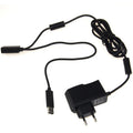 Power adapter regulated for US and EU outlets for Xbox 360 Kinect, black colour