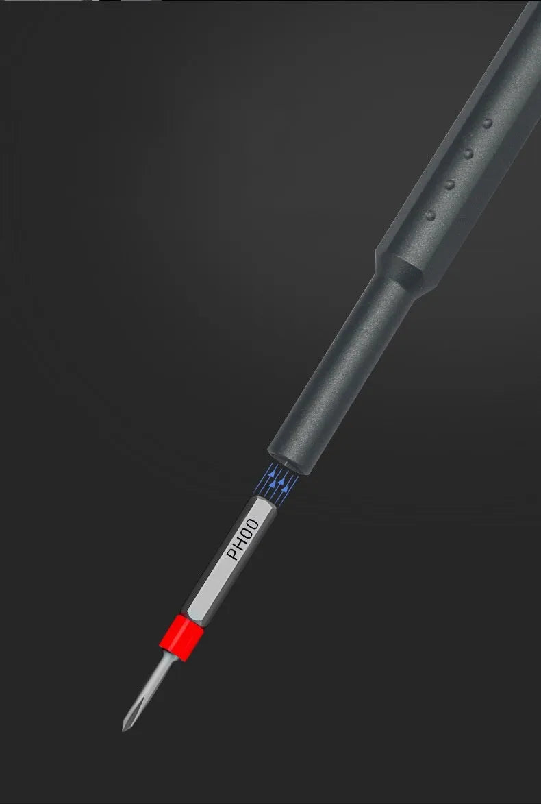 Rechargeable 49in1 precision electric screwdriver set with S2 steel blades and aluminium alloy PVC handle