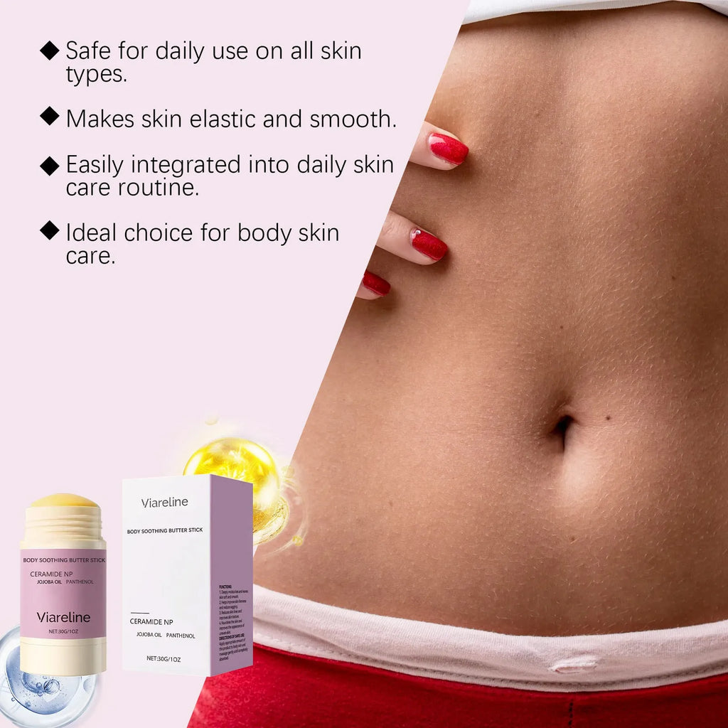 Anti-Wrinkle Firming Body Soothing Stick 30g in a white twist-up tube on a neutral background
