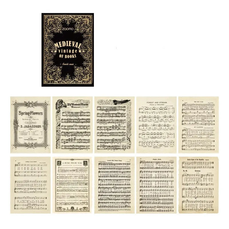 Fleeting Series simulation material notepad showing artistic colour options with 10 sheets