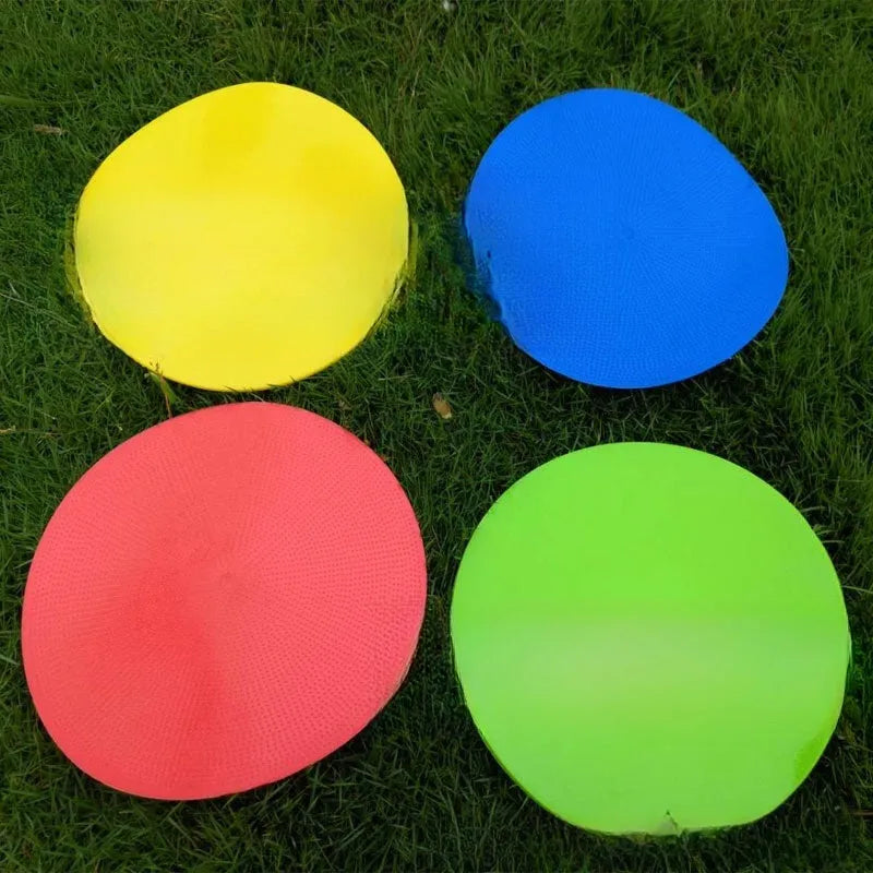 23cm diameter TPE football training marker disc in bright colours for field practice