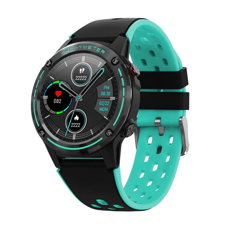 Outdoor sports smart watch with 1.3-inch screen and silicone strap in multiple colours