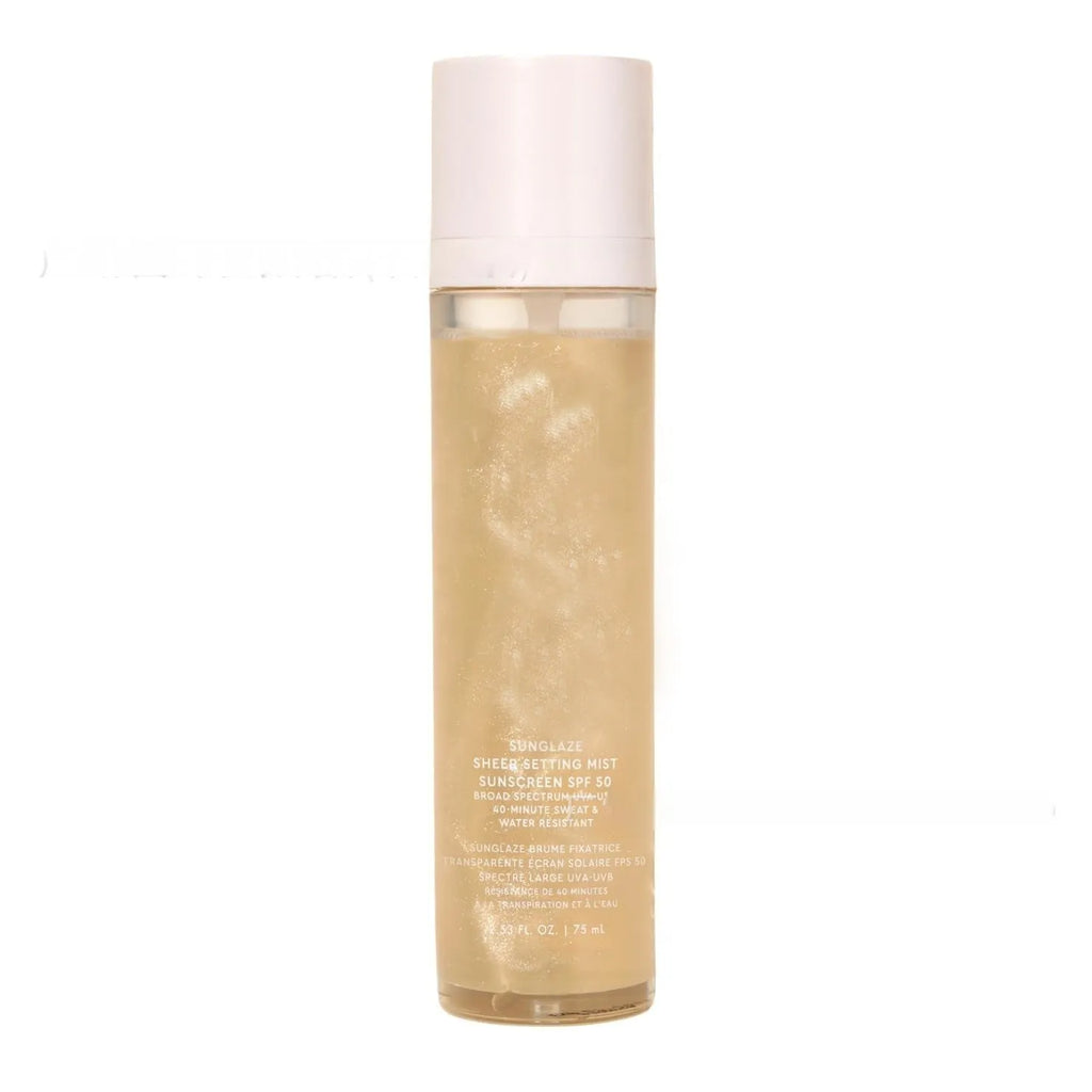 75ml bottle of moisturising makeup setting and toning spray on a white background.