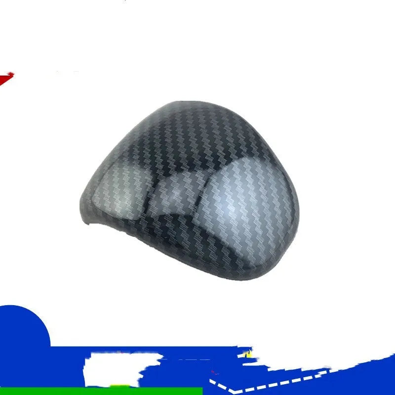 Smart RunK3 carbon fibre pattern gear shift knob cover made from black ABS plastic