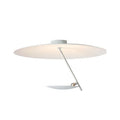 White or white gold 50cm diameter iron art chandelier ceiling lamp with LED warm light.
