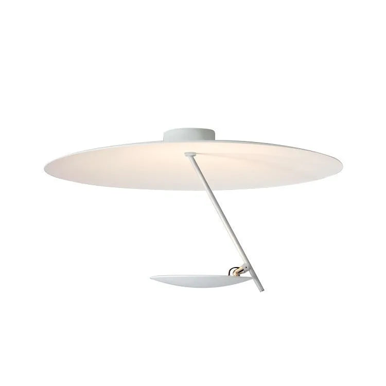 White or white gold 50cm diameter iron art chandelier ceiling lamp with LED warm light.