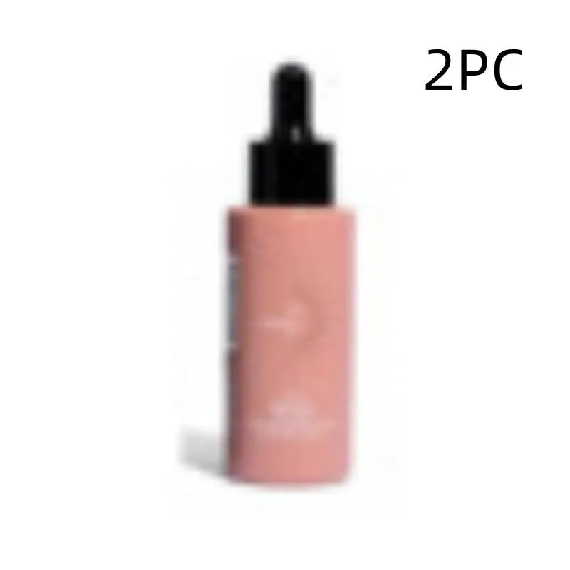 Matte self-tanning liquid set showing 50ml tanning drops bottle and 75ml tanning flash cream tube