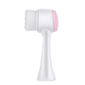 Blue nylon bristle pet paw brush with PP handle for dogs and cats