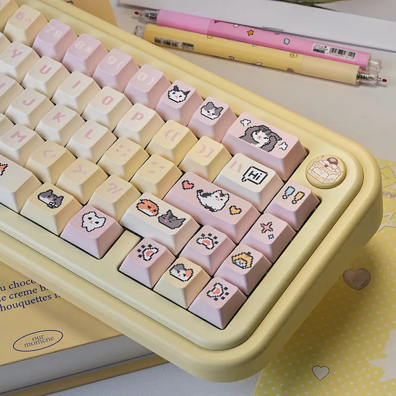 Theme Sublimation Pixel Hakimi Key Cap in PBT with pixel design, 32x20x12mm, standard mechanical keyboard keycap