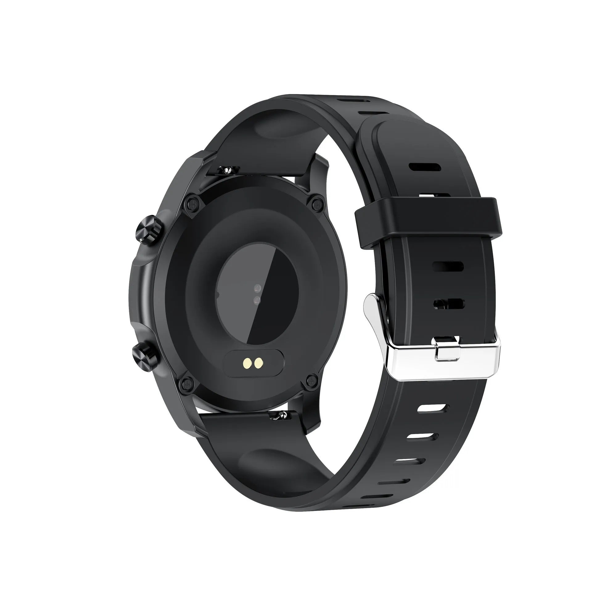 Youth2 Smart Bracelet with body temperature monitoring on a wrist, showing its black zinc alloy case and 1.3-inch screen.