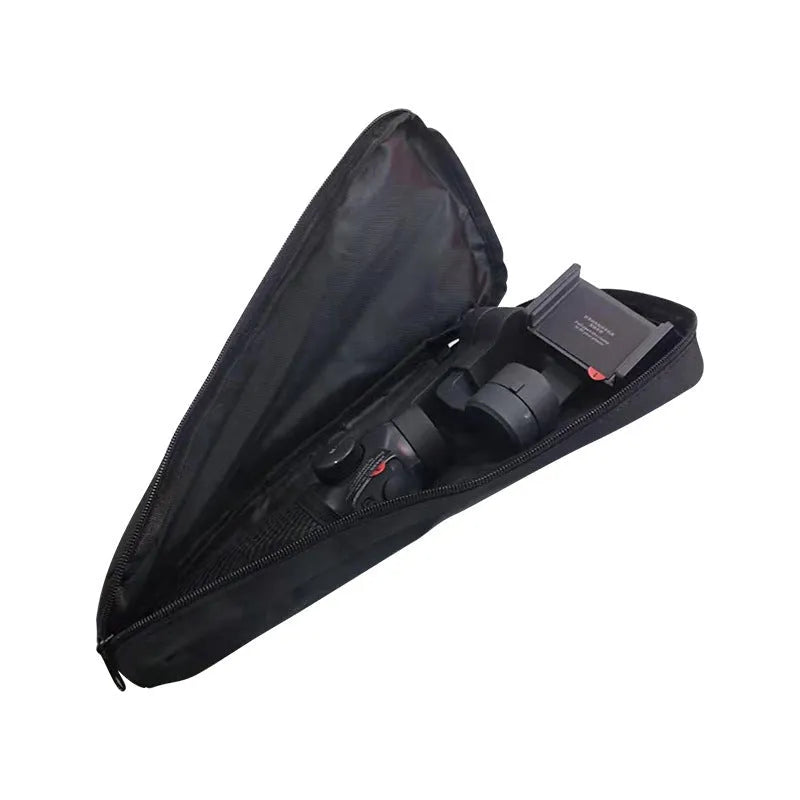 Black cloth portable storage bag for mobile phone stabiliser accessories