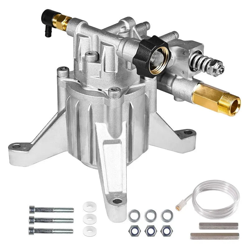 P170 swash plate aluminium pump with perpendicular shaft for pressure washers