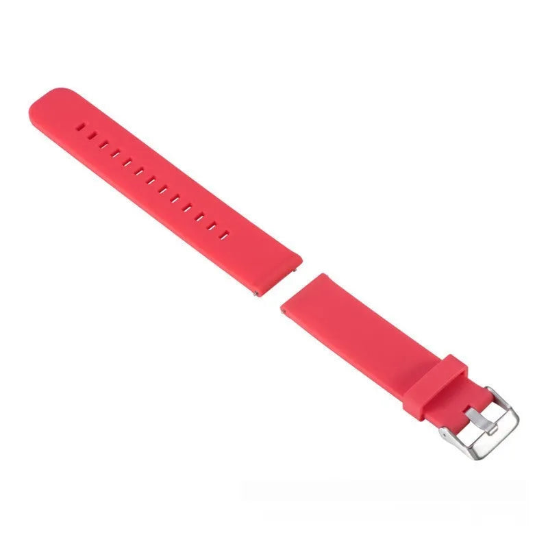 Garmin Forerunner 245 silicone sports watch strap replacement in multiple solid colours