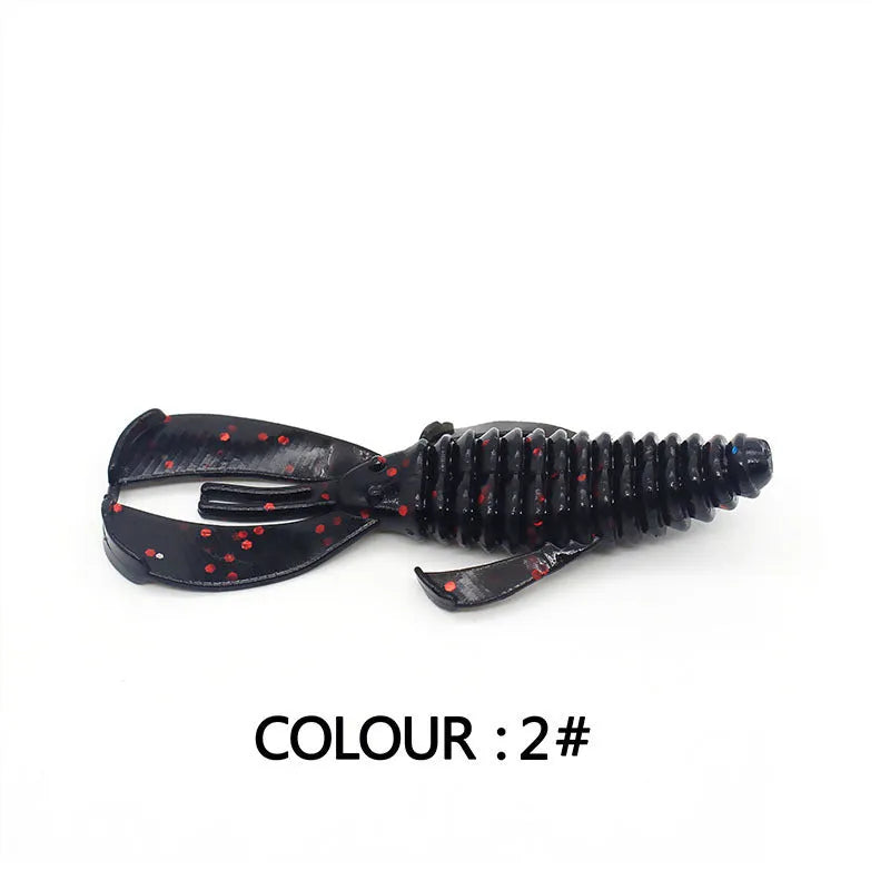 PVC soft bait fishing lure showing colour variations in 8cm and 12cm sizes