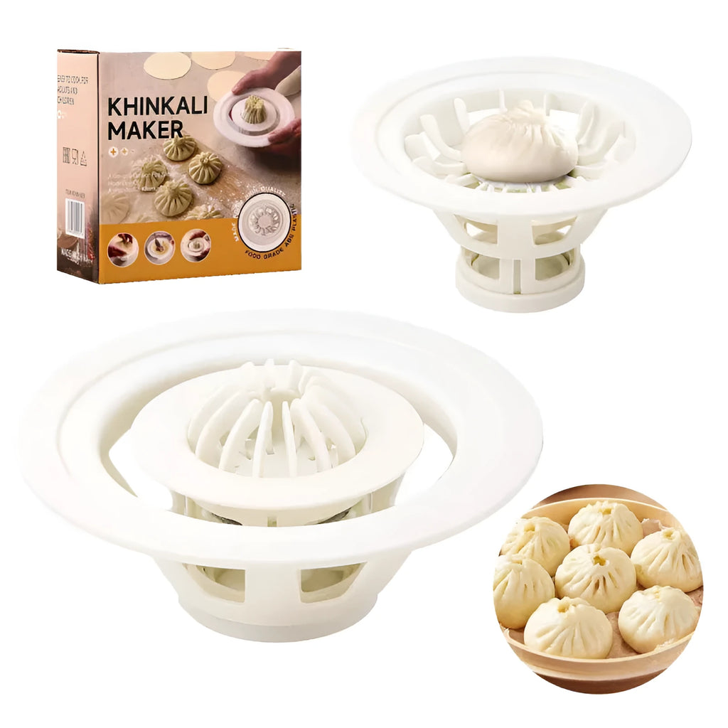 Black four-piece steamed bun and dumpling mold set for shaping baozi