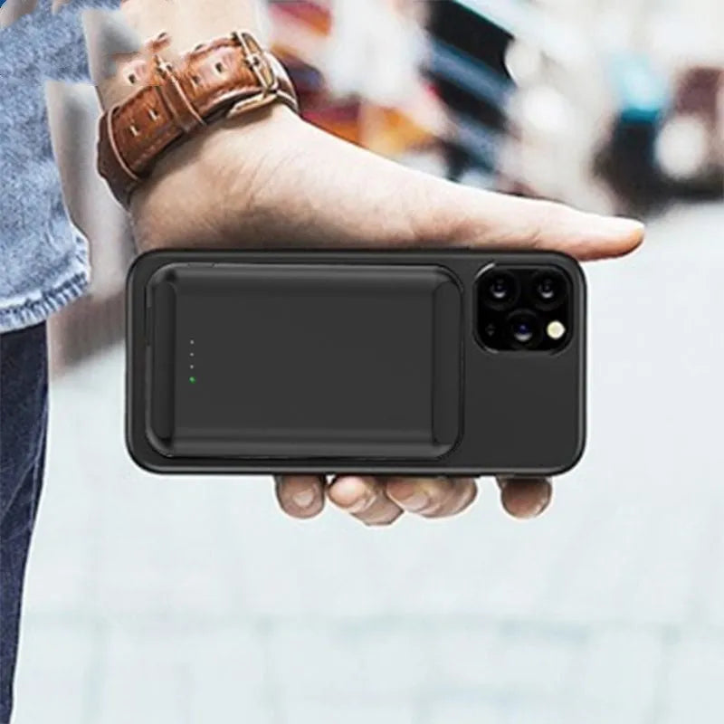 Son magnetic wireless power bank 5000mAh in colour options black blue green pink white