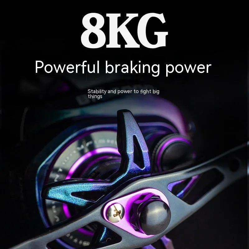 BM2000 fishing reel with water drop design and magnetic brake system