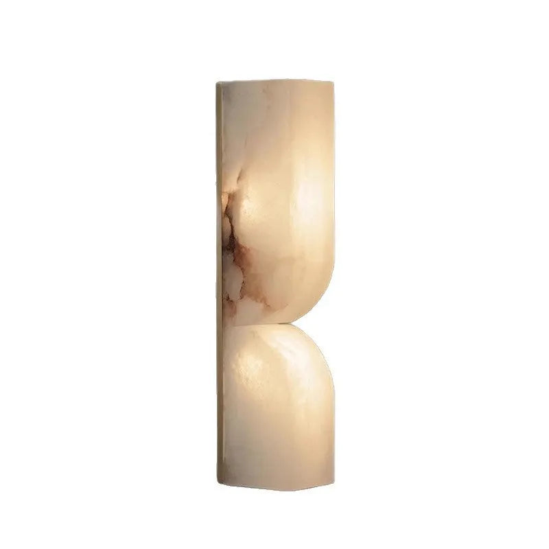 Nordic style copper wall lamp strip with warm lighting for bedroom installation