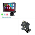 7-inch portable car smart screen with wireless CarPlay on a retractable windshield mount