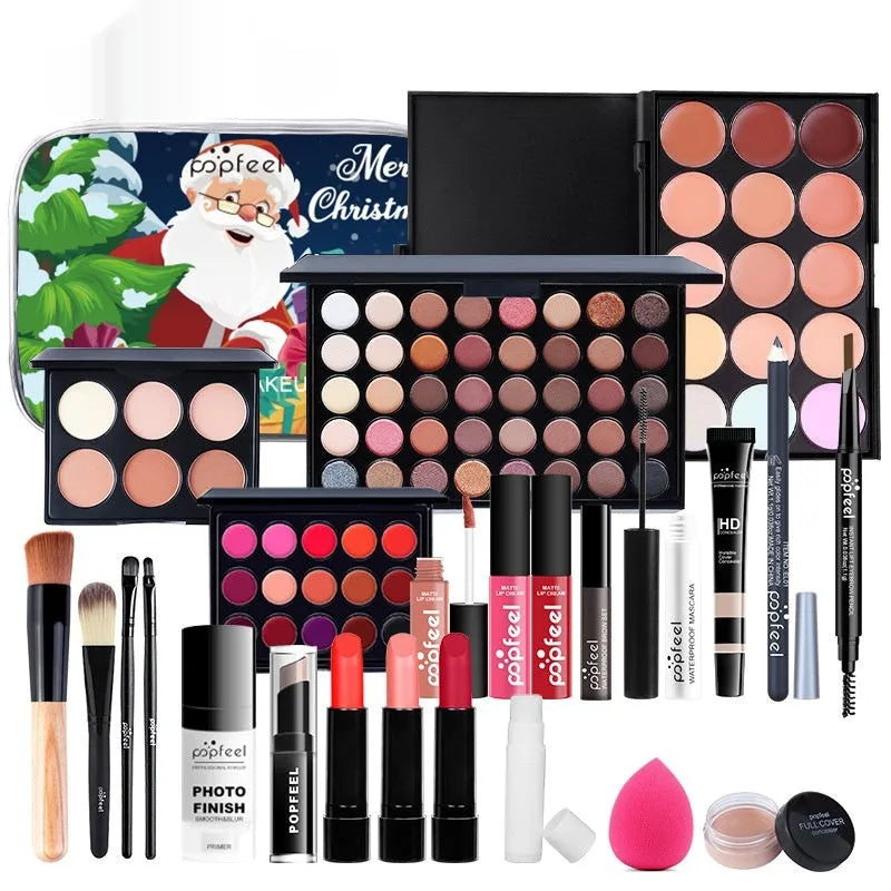 Christmas cosmetics suit makeup performance set green mermaid colour classification