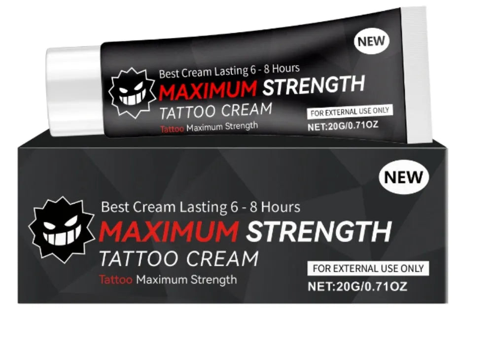 Tattoo care gel 20g tube with aloe vera and vitamin E for tattoo aftercare