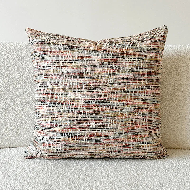 American-style jacquard sofa pillow backrest cover with paisley floral pattern in amber colours.