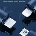Black capsule infrared remote control emitter for smartphones with three interface options
