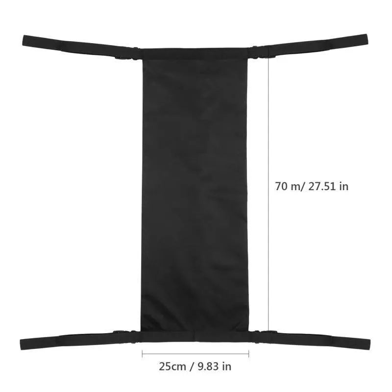 Black cylindrical wheelchair pannier bag for oxygen cylinder storage made from 600D Oxford cloth