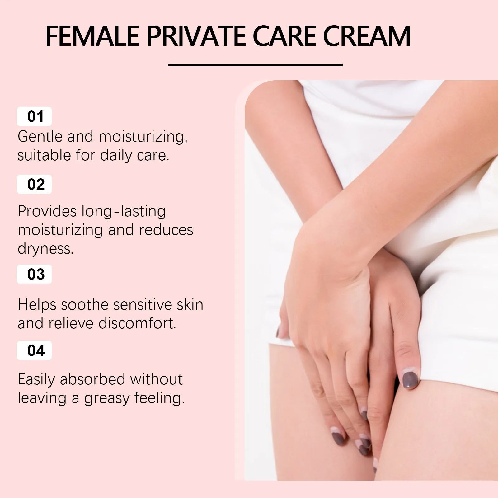 Gentle Care 50g moisturising cream with rose and peppermint extracts for dry skin