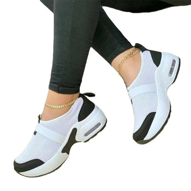 Women's lightweight mesh sneakers in multiple colours with non-slip rubber sole