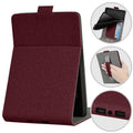 Painted leather-look TPU protective case for a 6-inch ereader, shown in a bracket-compatible business style.