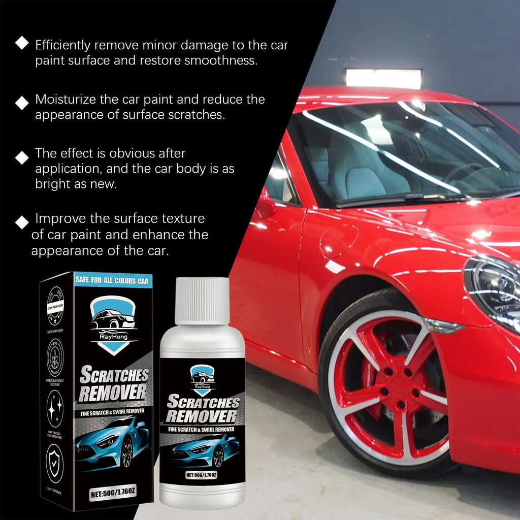 Car mark removal cream stick in 50g tube, 3x9.2cm size, for paint scratch and swirl mark decontamination