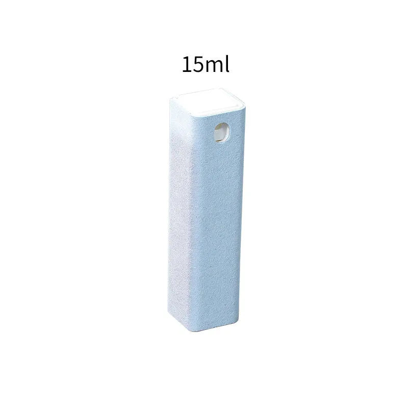 2 in 1 phone screen cleaner spray bottle with fibre fleece pad for tablet computer screen cleaning tool 15ml capacity