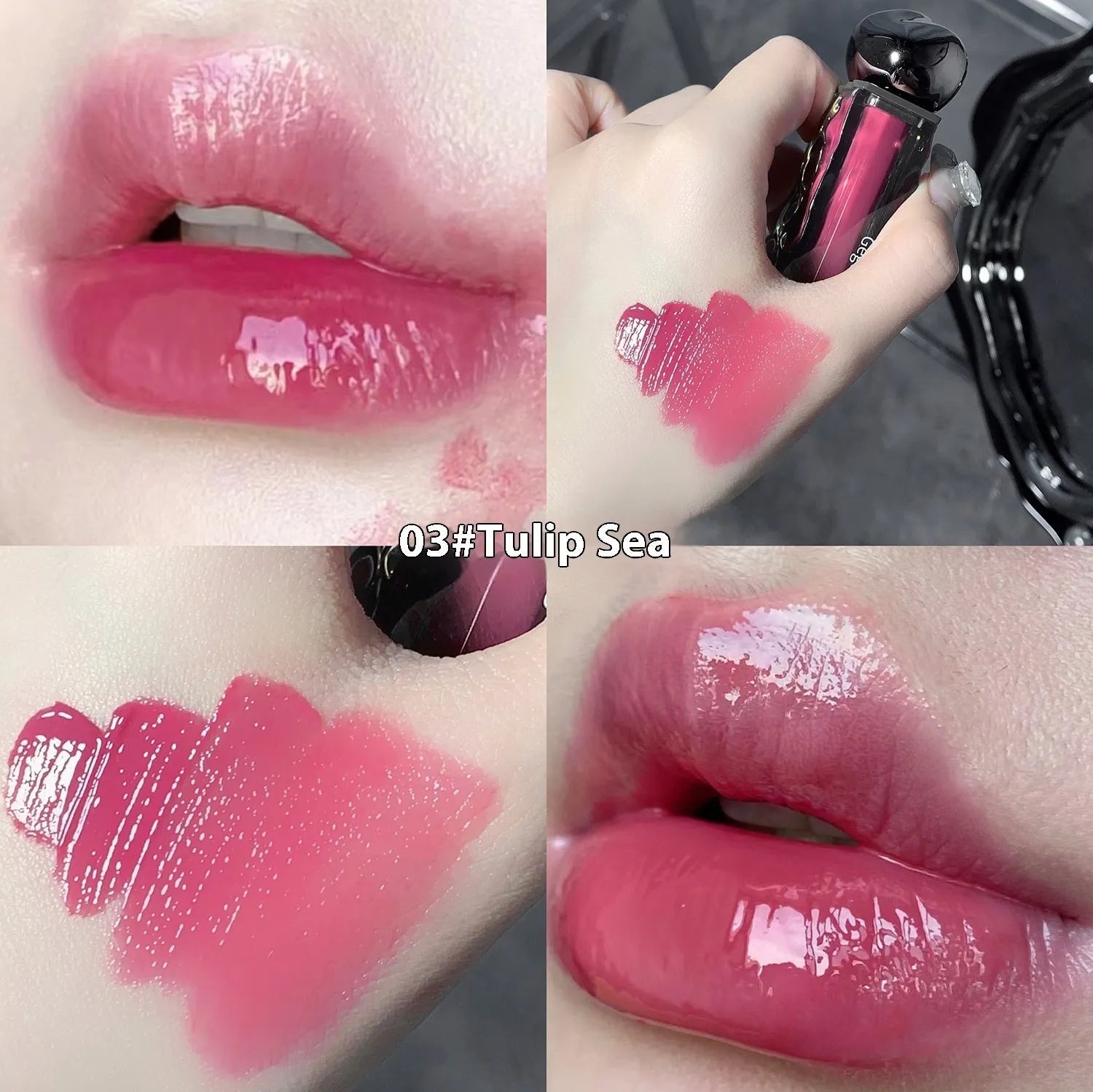 Glacier Lava Lip Lacquer water light mirror makeup lip gloss with seven colour options