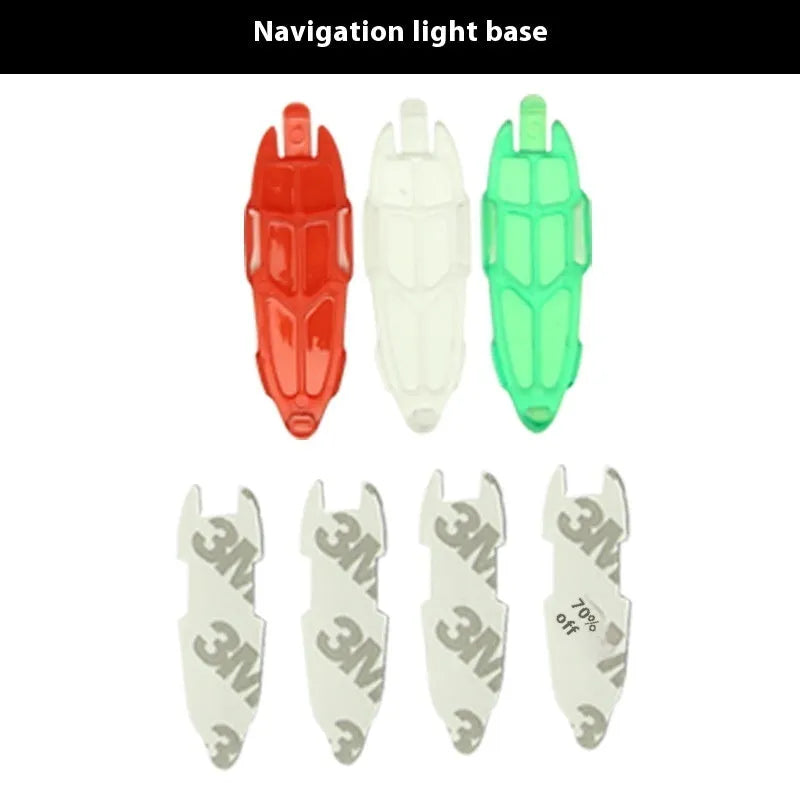 V3 wireless charging waterproof navigation lights for model boats and cars with adhesive backing