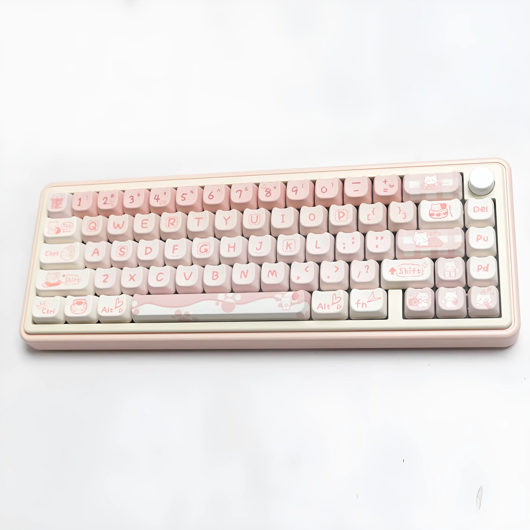 Full set of PBT sublimation keycaps for mechanical keyboard replacement with over 98 individual keys