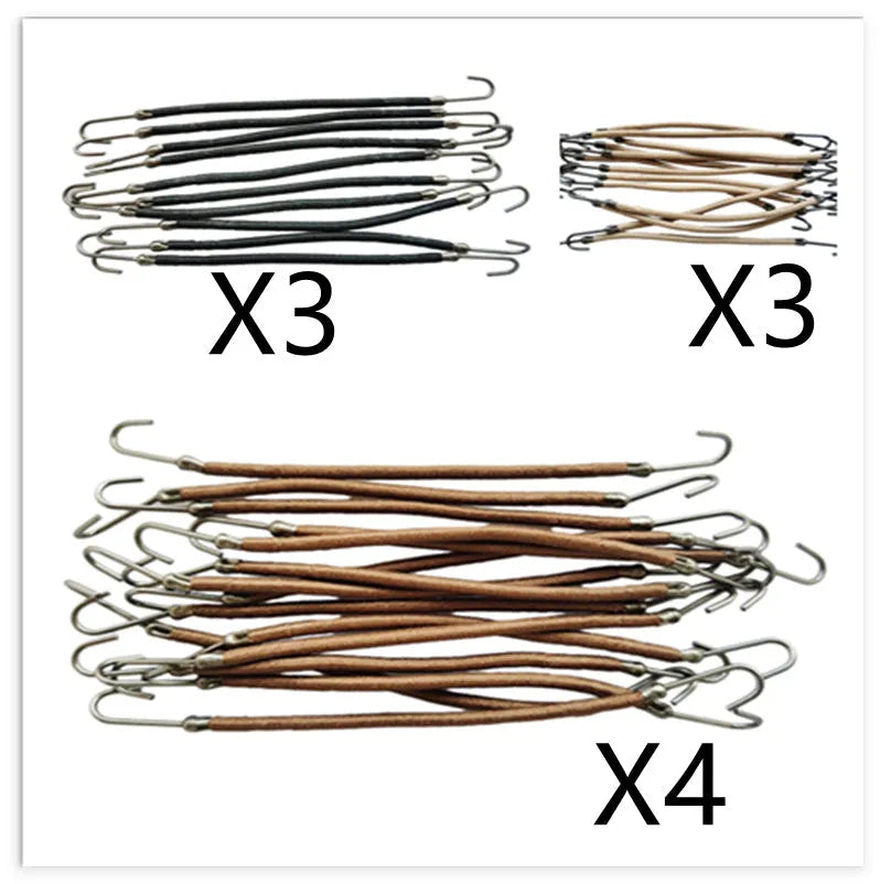 Close-up of a double hook hair tool for wigs in a solid colour on a white background.