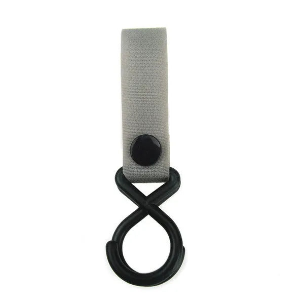 A selection of luggage Velcro hooks in various colours including red, blue, green, and yellow on a white background
